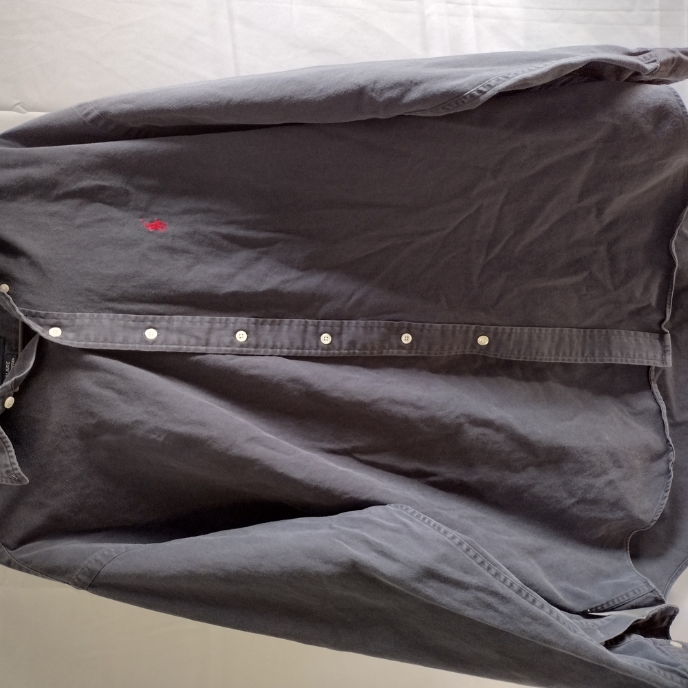 Ralph Lauren Blaire Blue Cotton Button Up Shirt